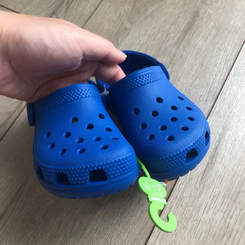 Size C8 Toddler Classic Clog - Blue Bolt